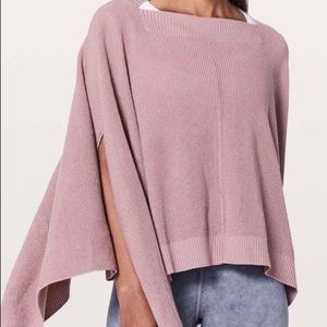 EUC Lululemon forward flow cape poncho lavender